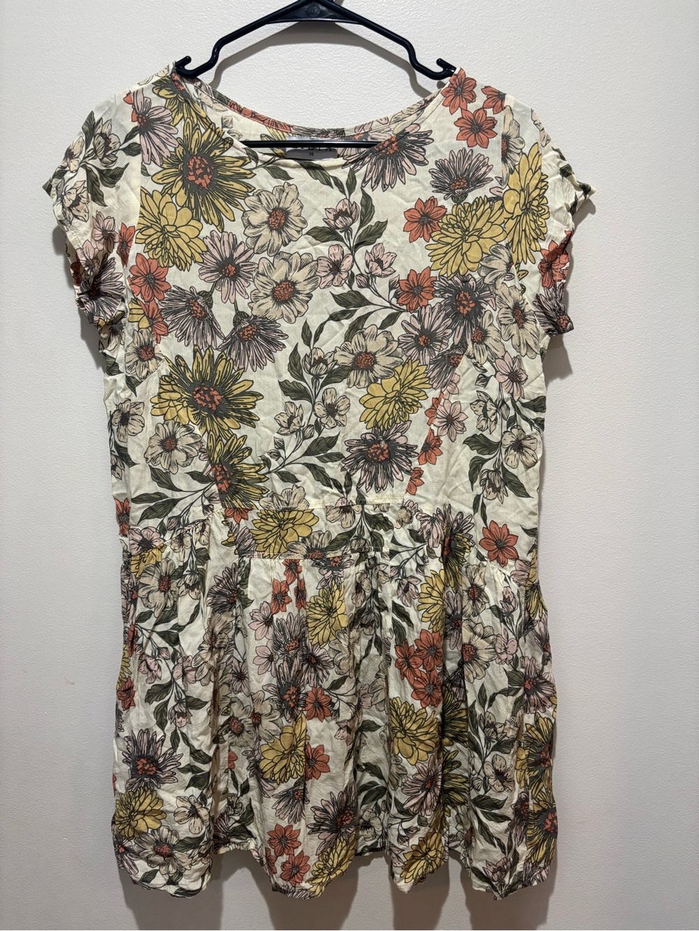 Lilya Samba Dress in Rusty 70’s Fleur Floral Botanical Fall Boho Earthy Artsy